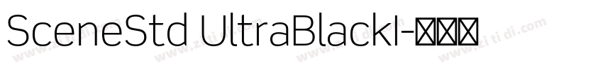 SceneStd UltraBlackI字体转换